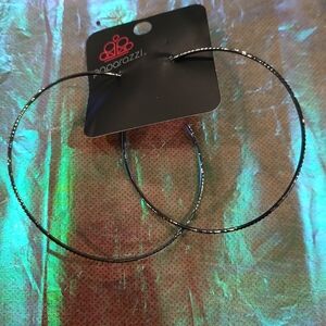 Paparazzi Black Hoop Earrings